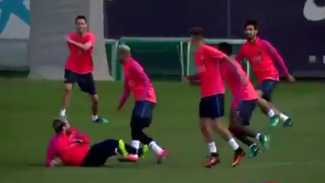 Trening fudbalera Barselone