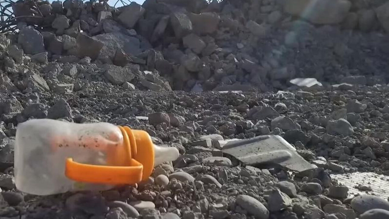 Ruševine u predgrađu Mosula posle američkog bombardovanja