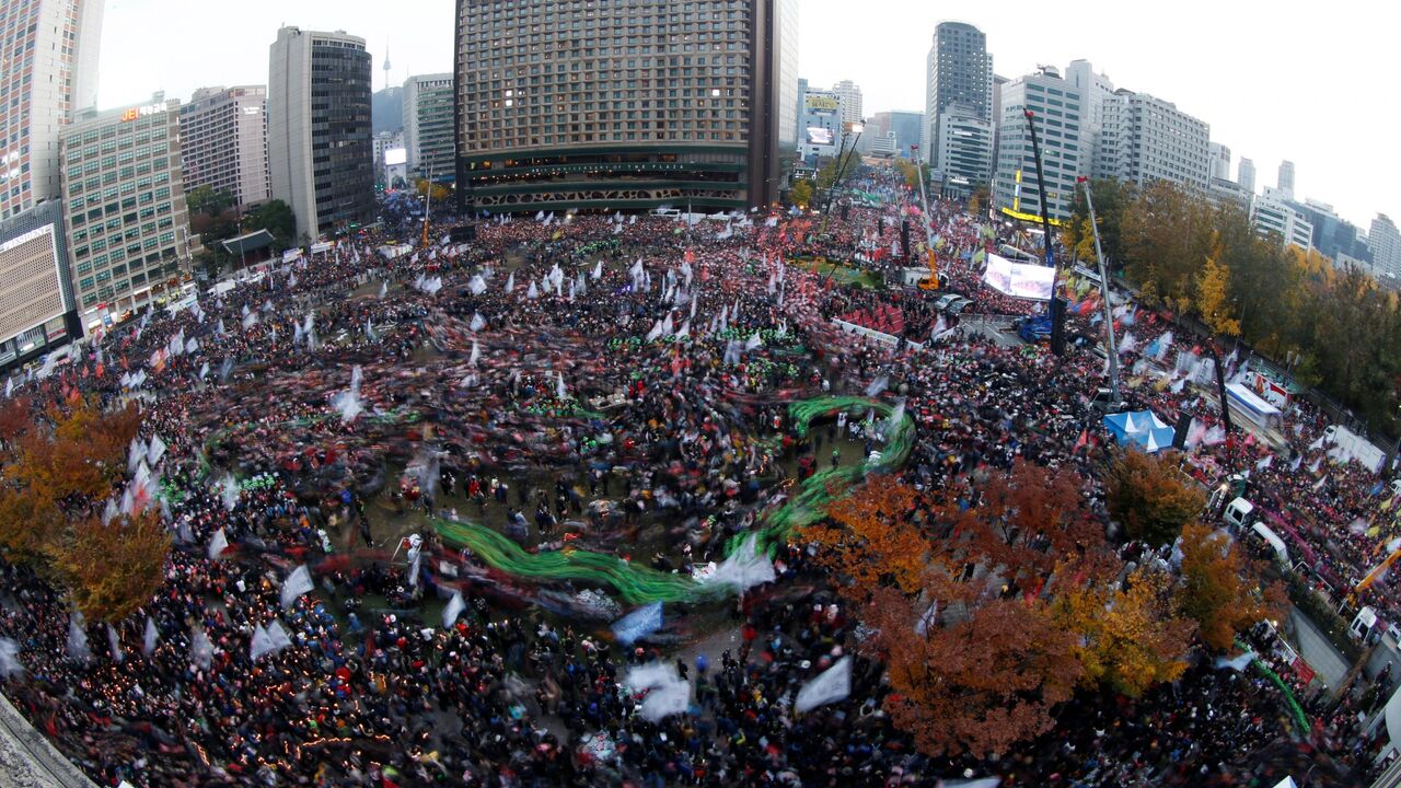 Protest protiv predsednice Južne Koreje
