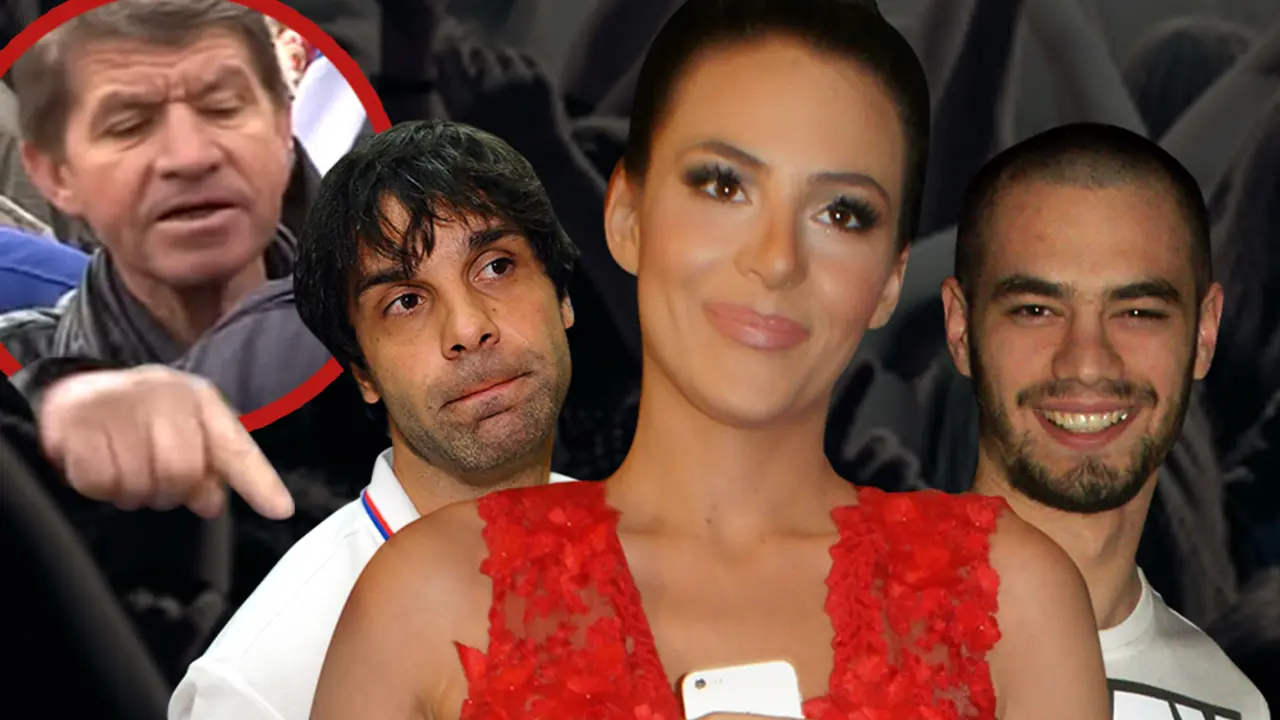 Miloš Teodosić, Anastasija Ražnatović i Kostadin Terzić