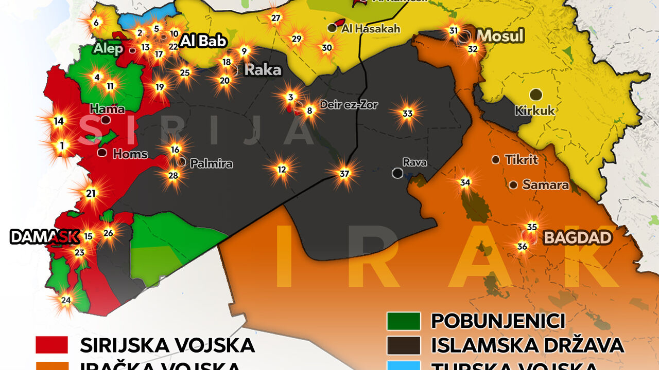 Sirija-Irak-Mapa