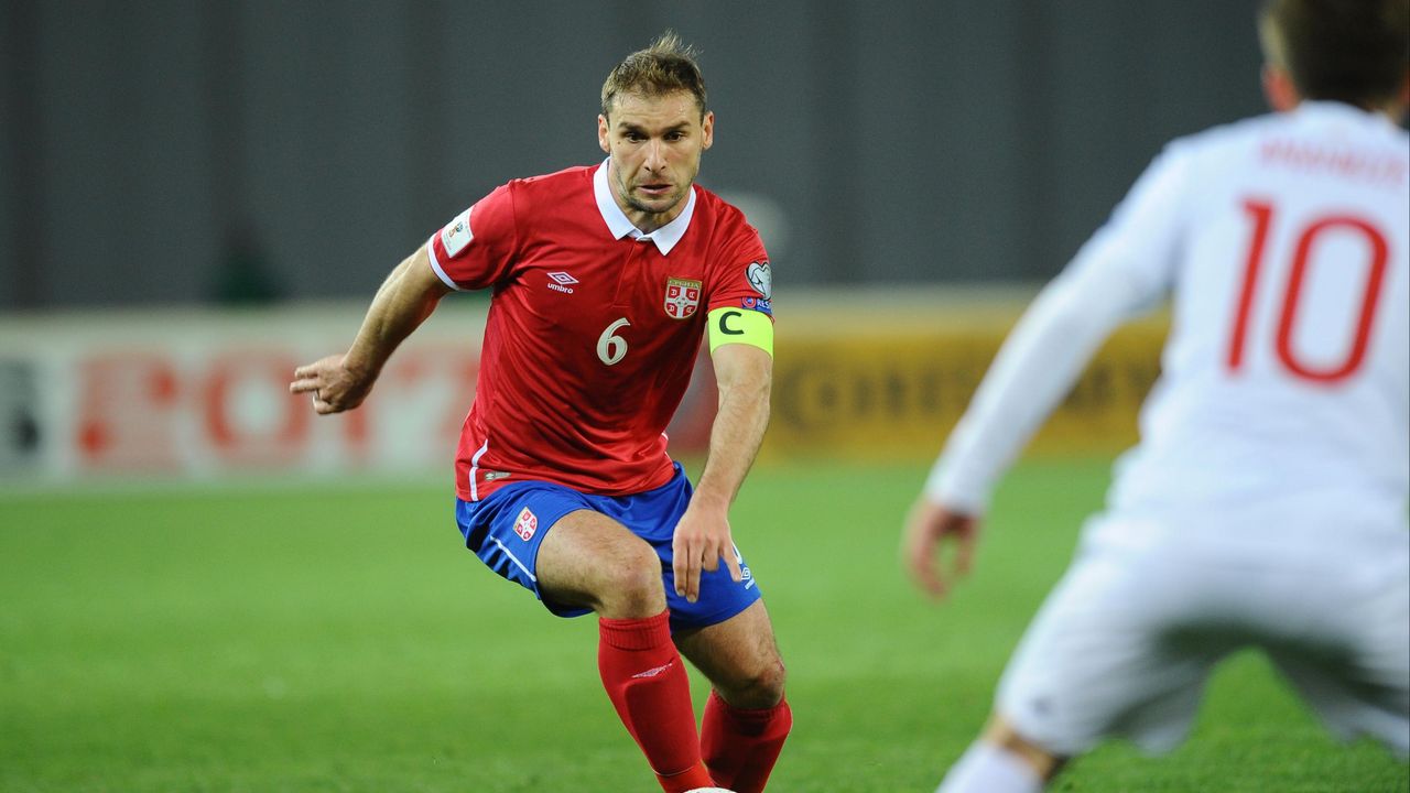 Branislav Ivanović na meču sa Gruzijom
