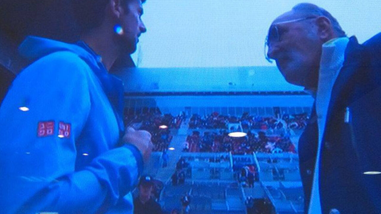 Novak Đoković i direktor turnira u Madridu Jon Cirjak