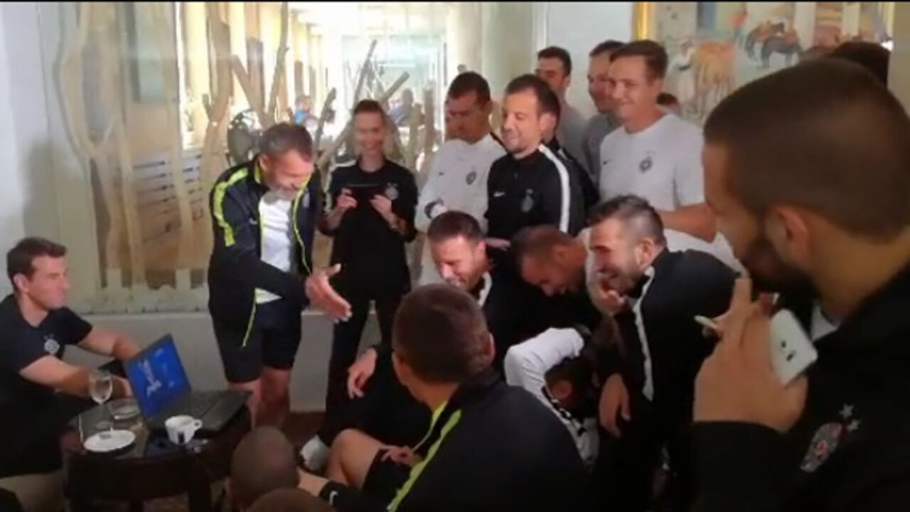 Reakcija fudbalera Partizana na žreb