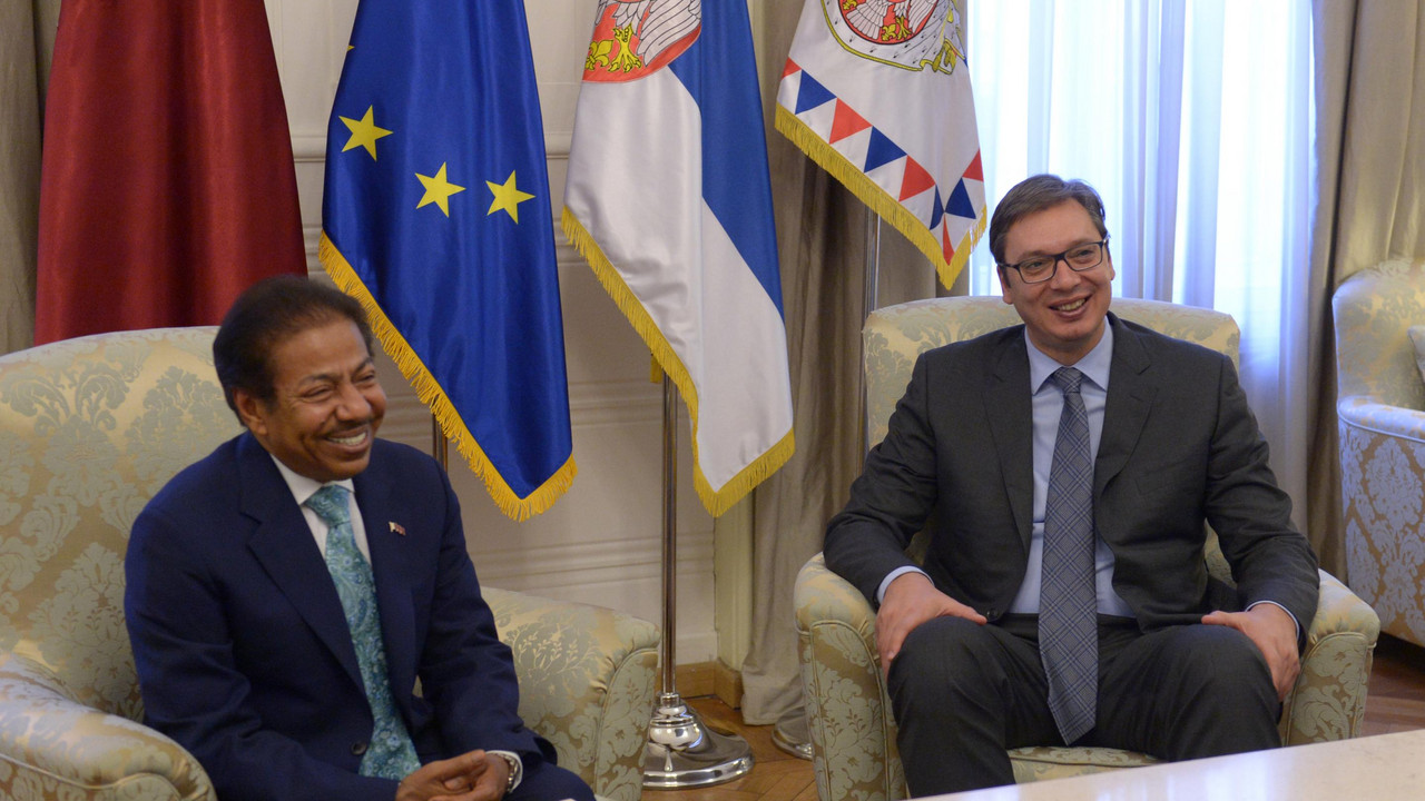 Aleksandar Vučić i Mubarak Fahad Al Tani