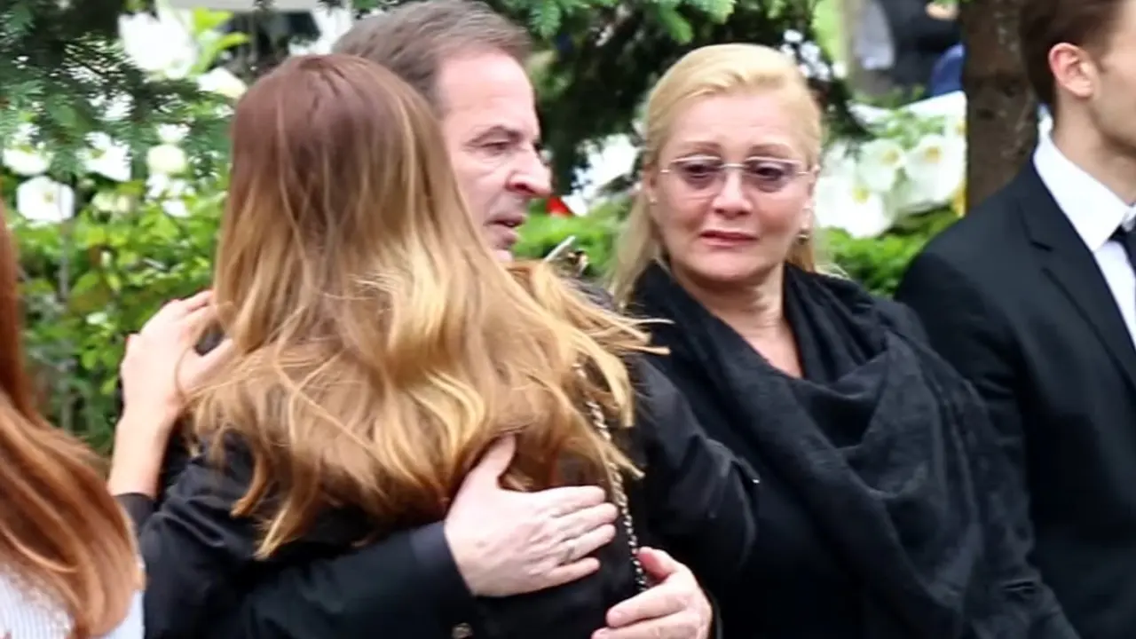 Bogoljub i Milanka Karić na sahrani Sretena Karića