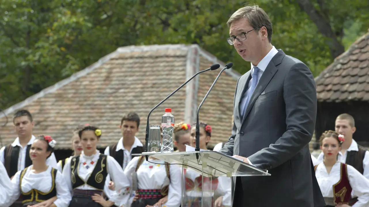 Predsednik Srbije Aleksandar Vučić na Vukovim danima u Tršiću