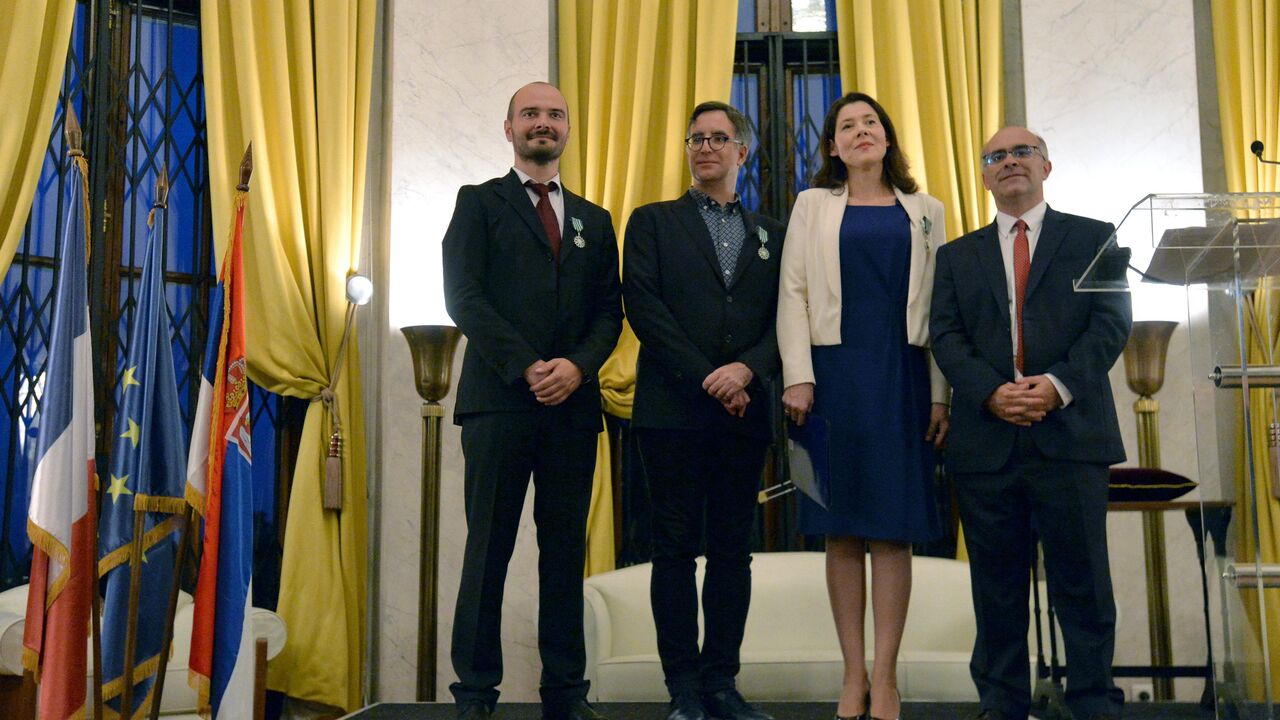 Francuski ordeni u rangu viteza za Jovanku Višekrunu Janković, Ivana Medenicu i Milana Savića