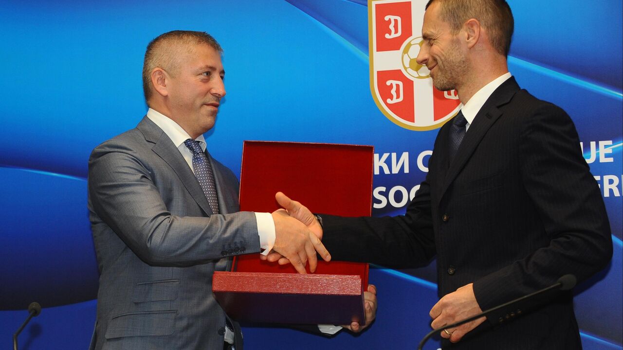 Slaviša Kokeza i Aleksander Čeferin