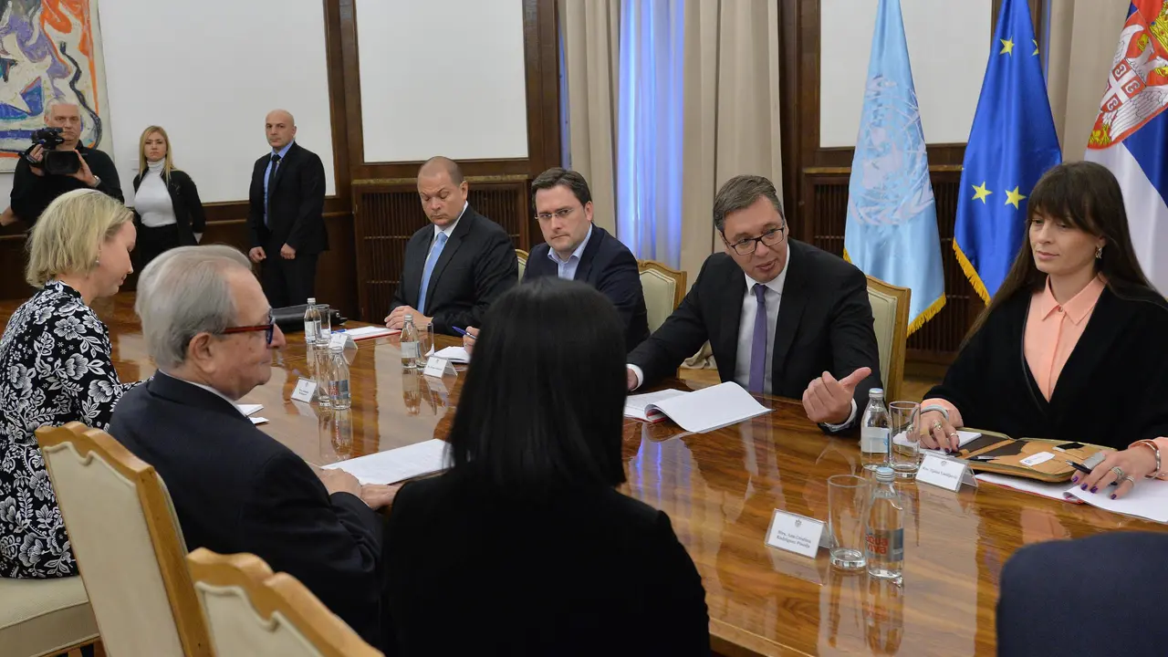 Aleksandar Vučić i Karmel Ađijus