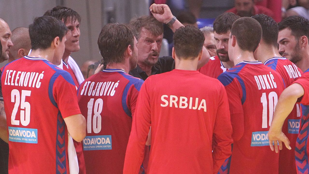 Jovica Cvetković i rukometaši Srbije
