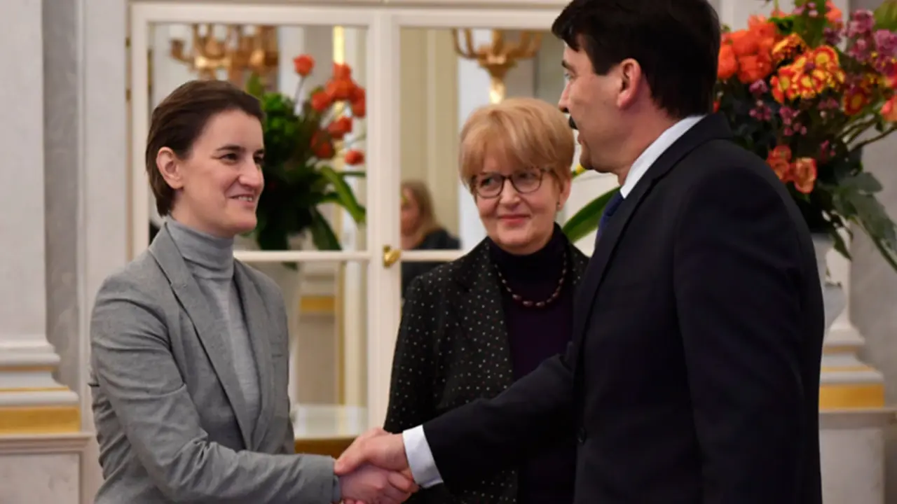 Ana Brnabić i Janoš Ader