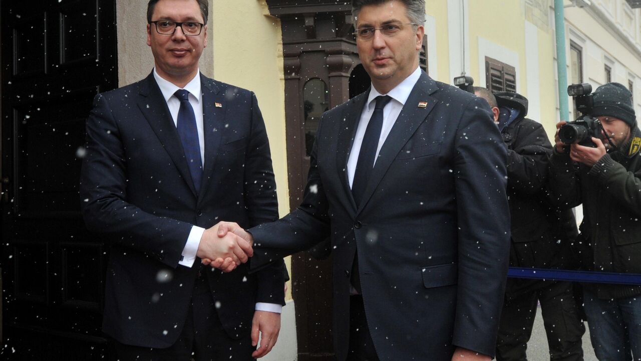 Aleksandar Vučić i Andrej Plenković