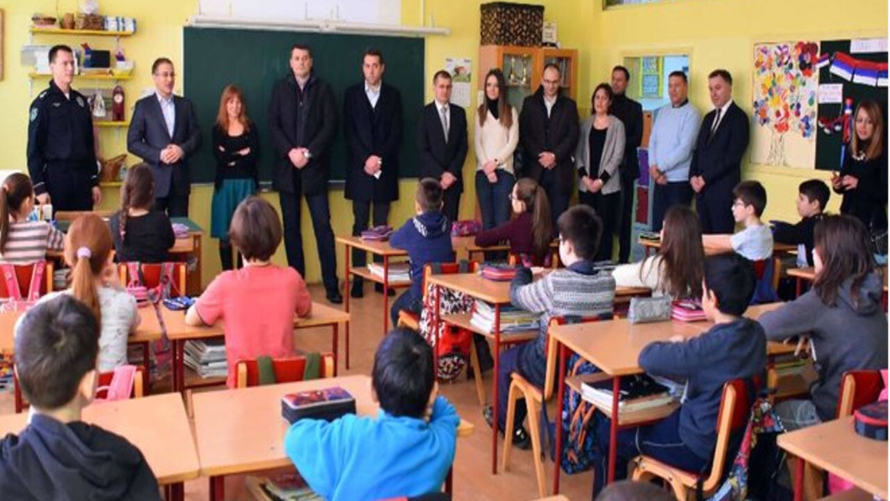 Nebojša Stefanović u Osnovnoj školi "Zmaj Jova Jovanović"
