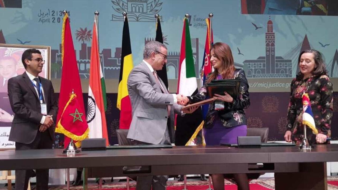 Nela Kuburović i ministar pravde Maroka Muhamed Adžuar