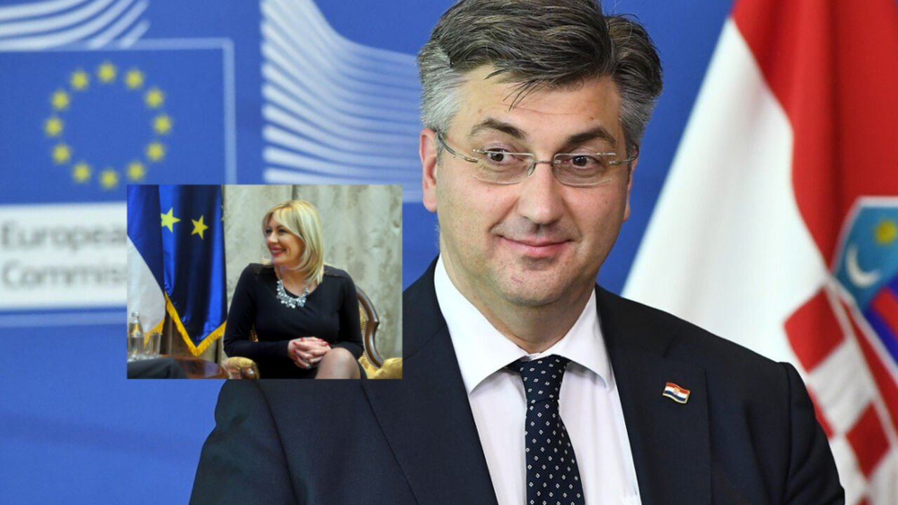 Andrija Plenković i Jadranka Joksimović