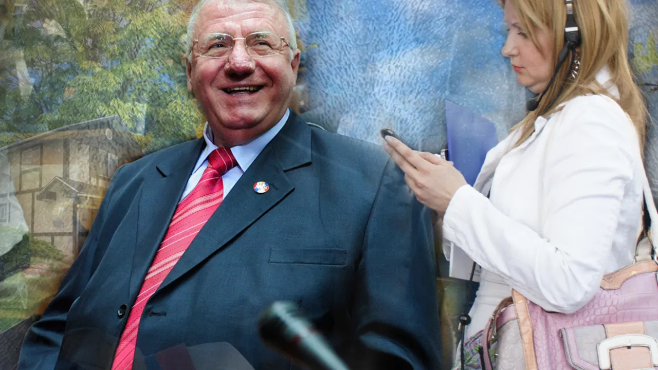 Vojislav Šešelj i Aleksandra Jerkov