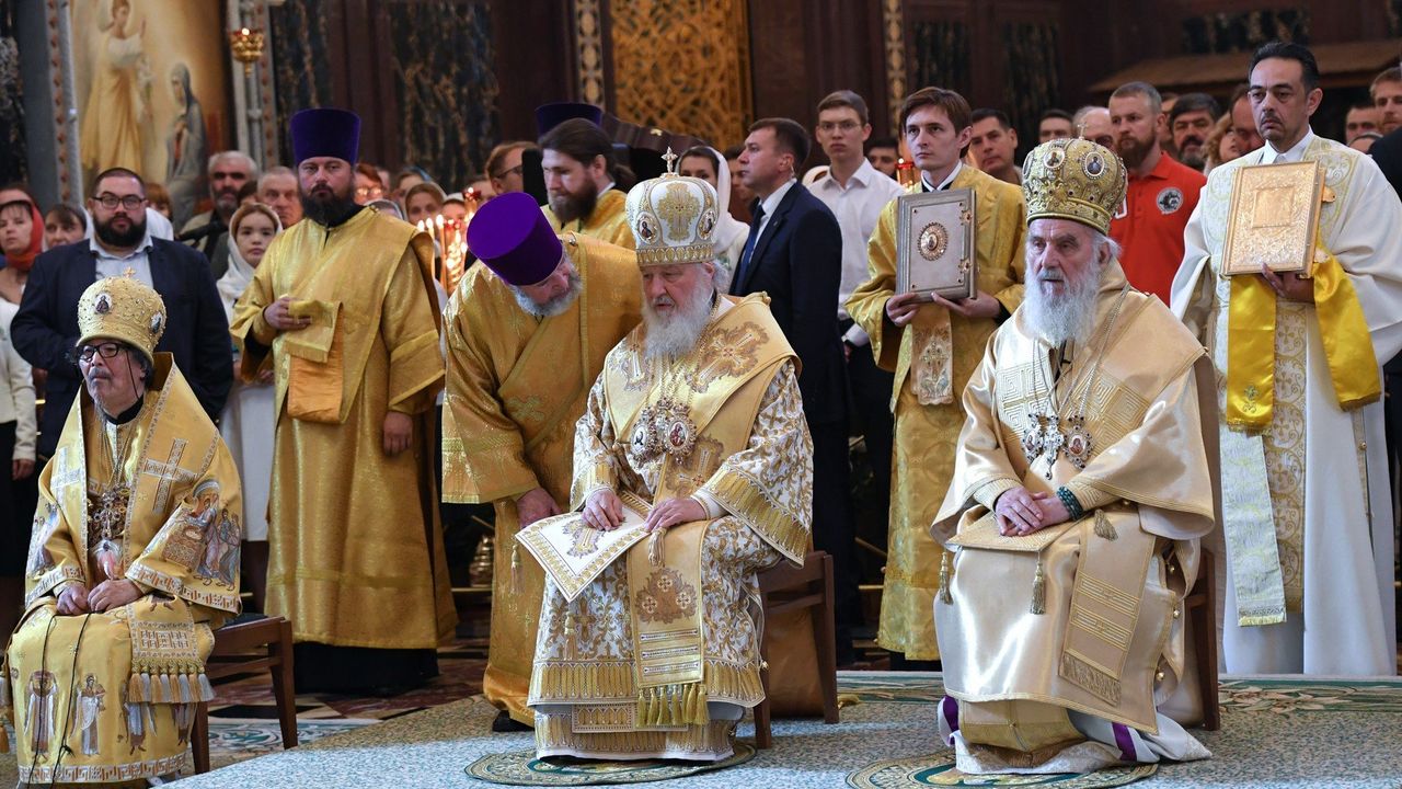 Liturgija u Sabornom hramu Hrista Spasitelja u Moskvi