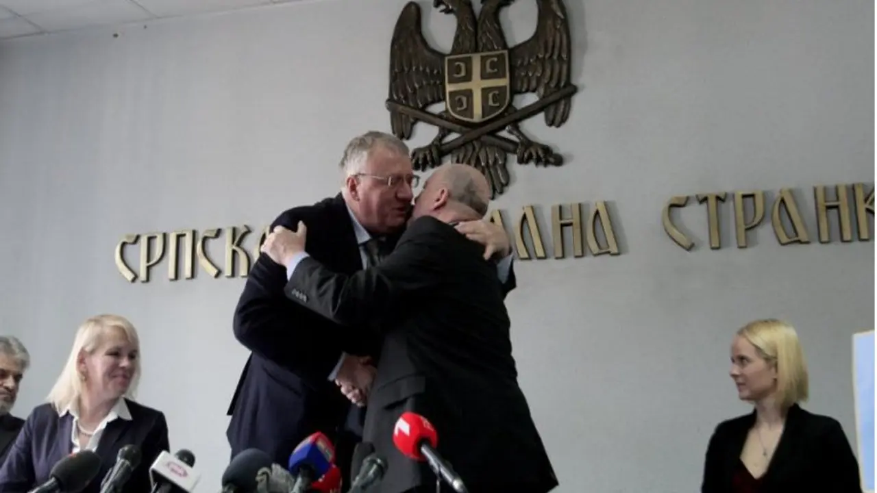 Vojislav Šešelj i Zmago Jelinčić Plemeniti