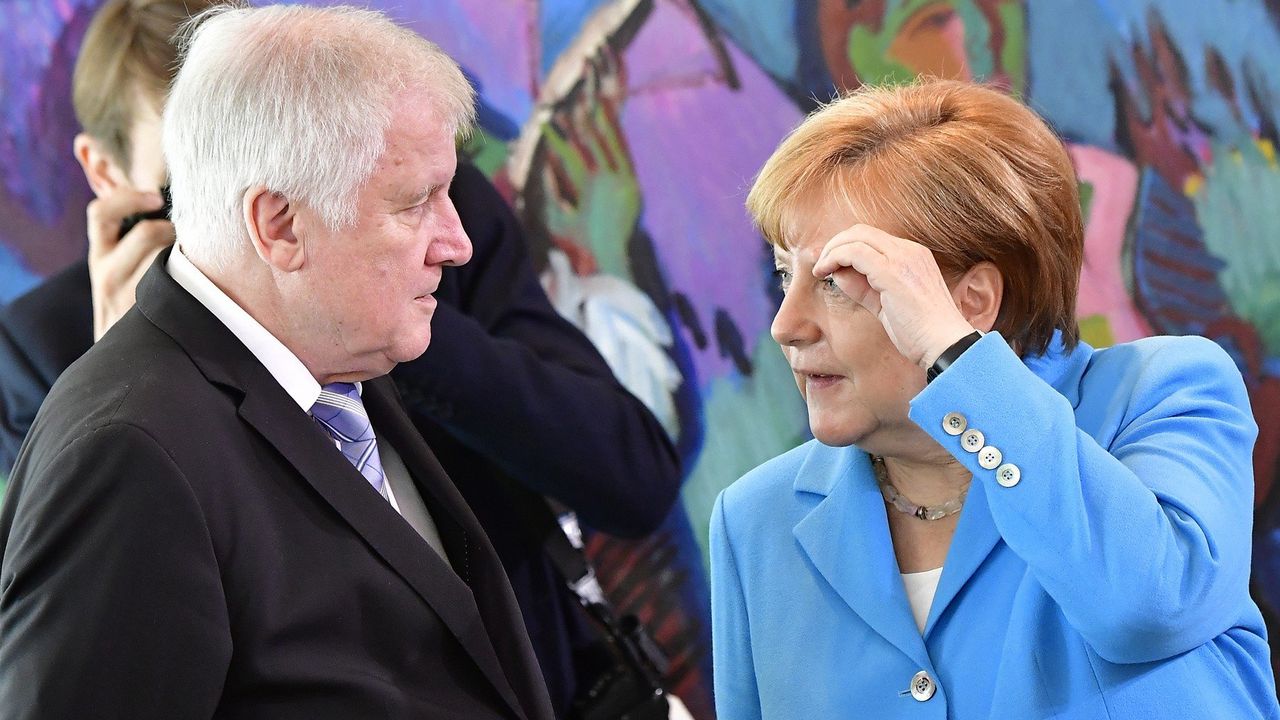 Horst Zehofer i Angela Merkel