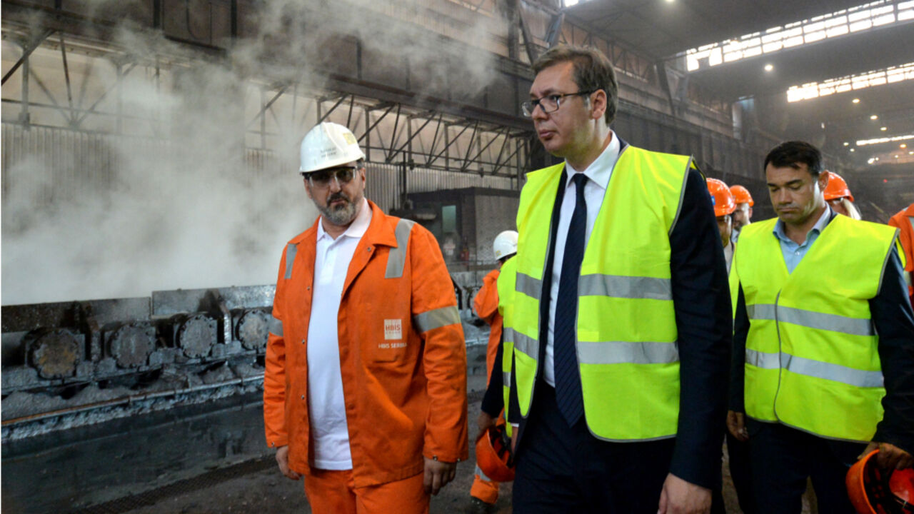 Vučić u Smederevskoj želežari