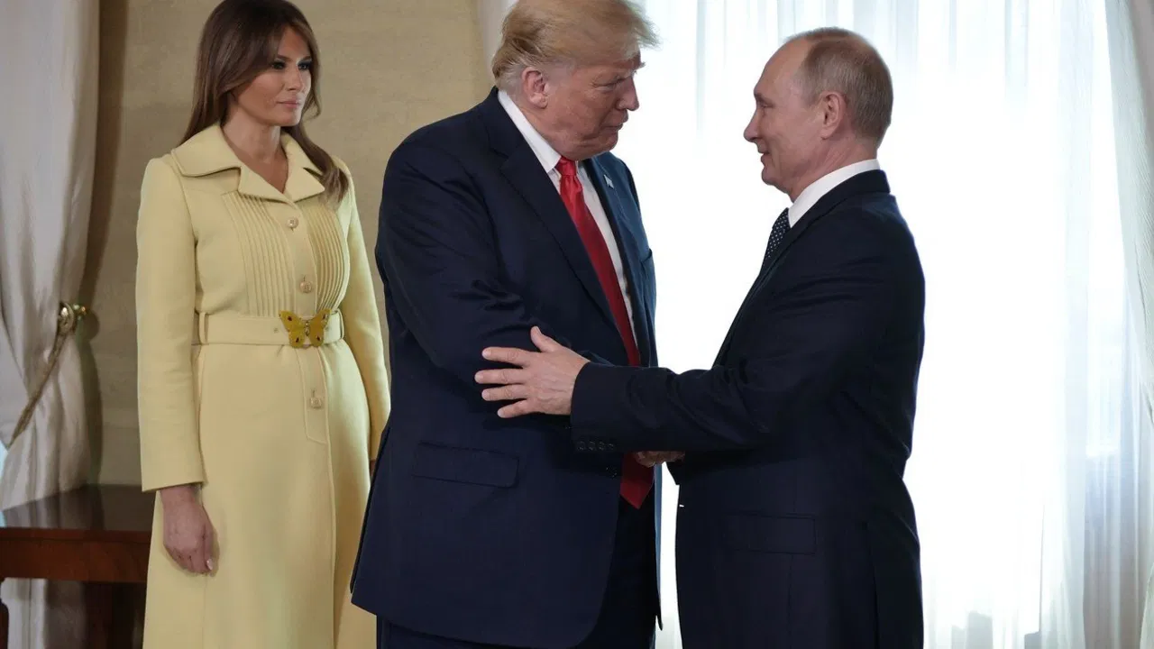 Melanija Tramp, Donald Tramp, Vladimir Putin