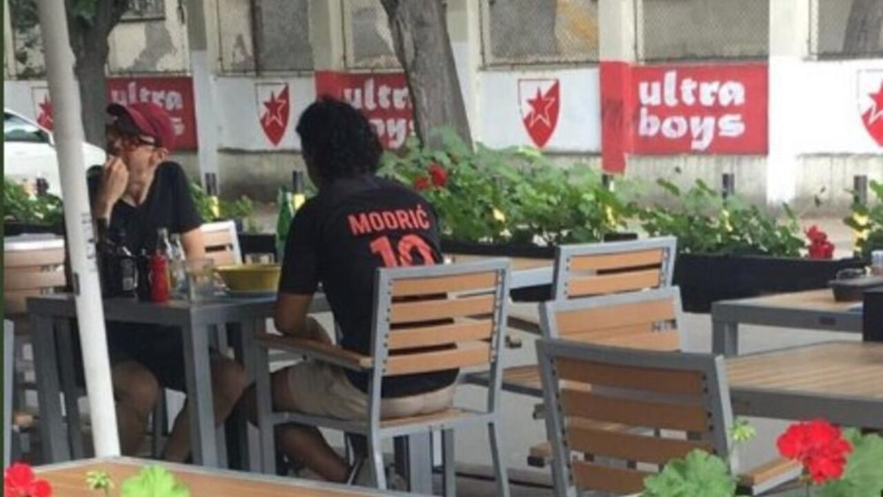 Navijač Hrvatske u dresu Luke Modrića na Senjaku