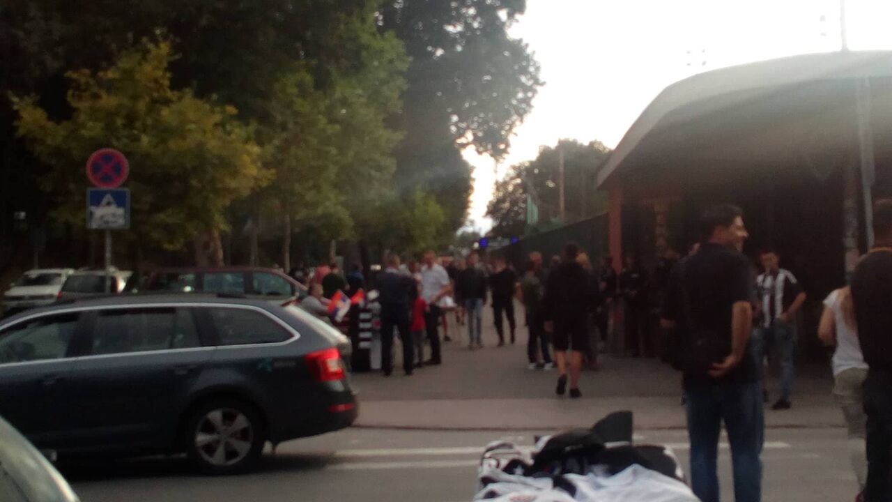Atmosfera ouči meča Partizan - Rudar