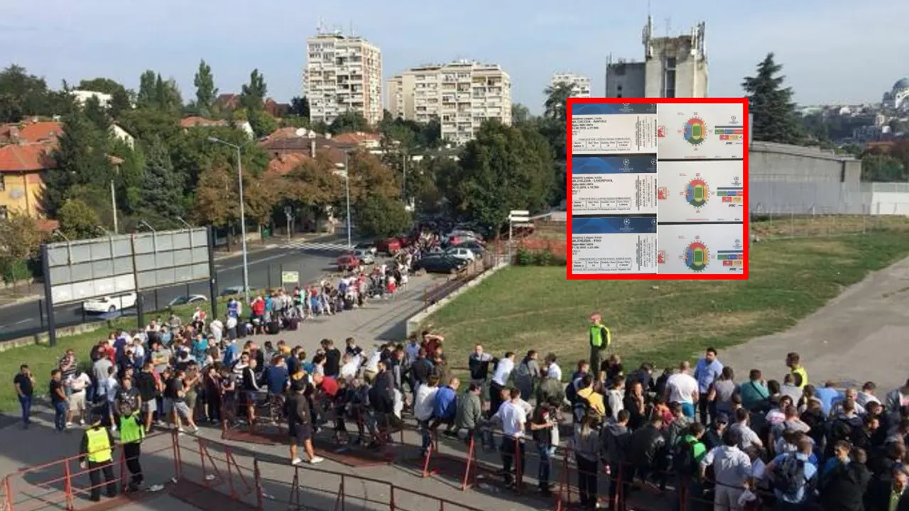 Red za karte na stadionu Crvene zvezde