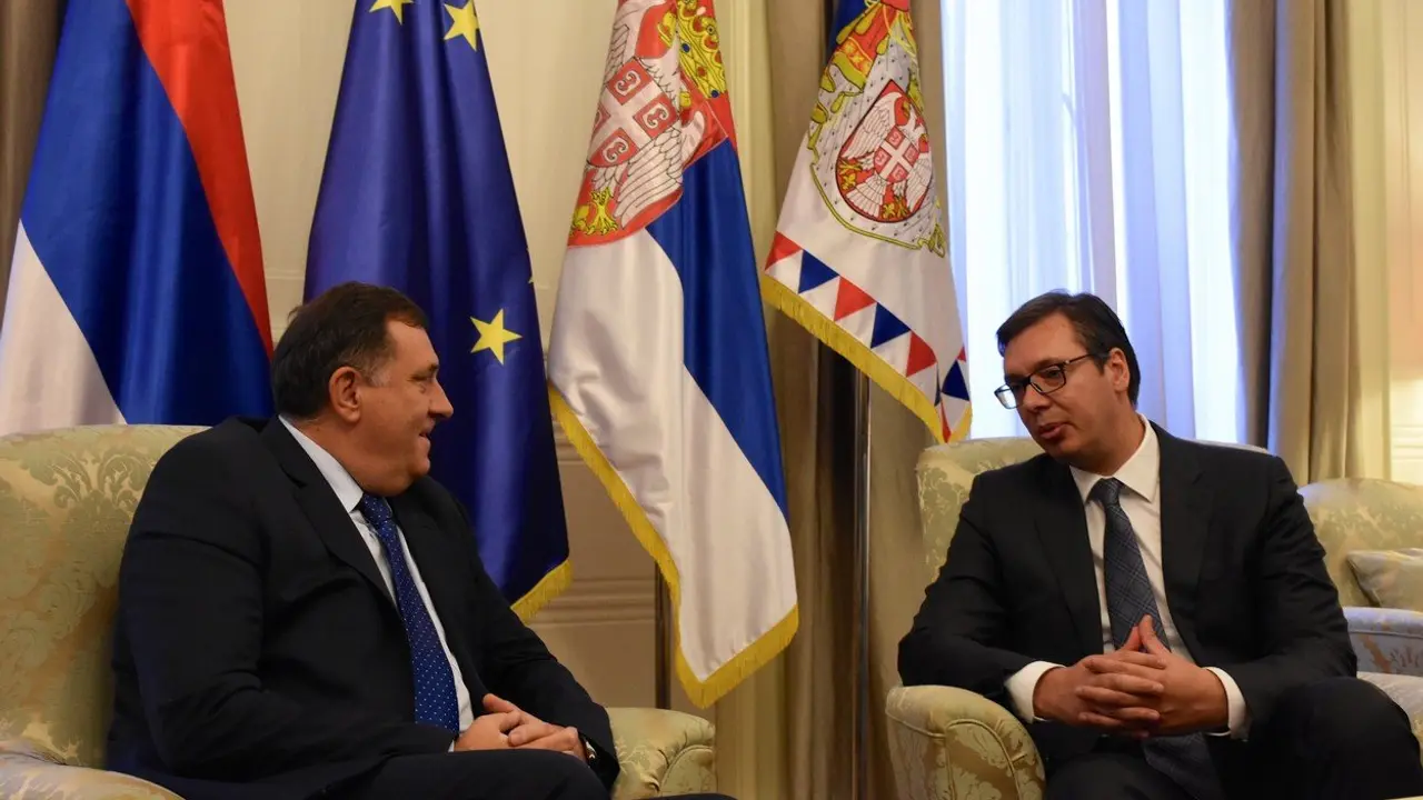 Aleksandar Vučić i Milorad Dodik
