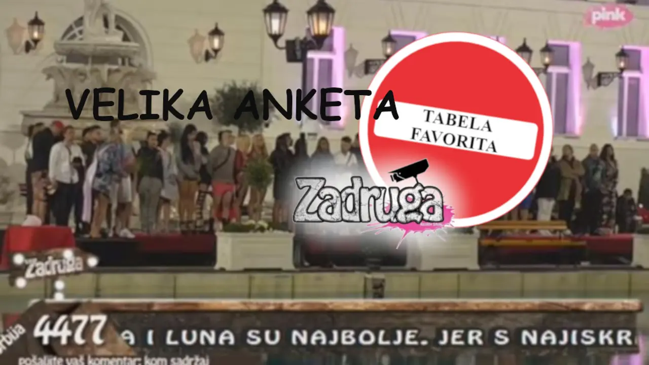 Rijaliti Zadruga - tabela favorita