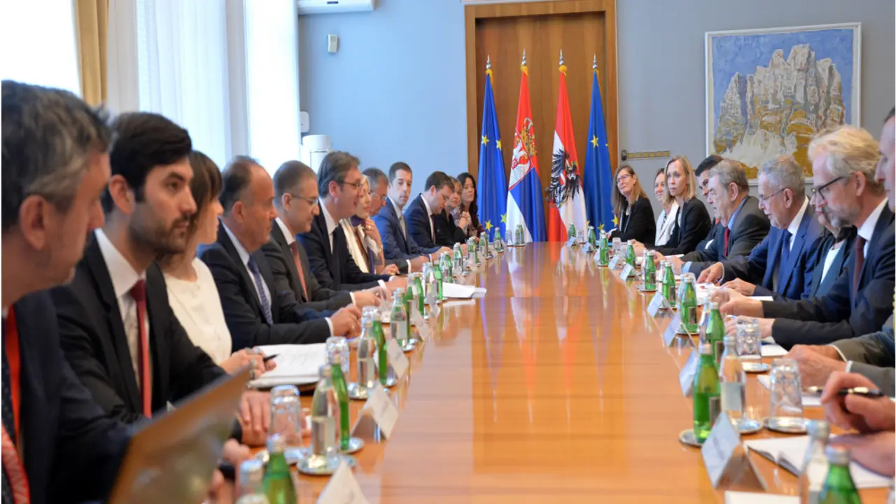 sastanak delegacija Srbije i Austrije