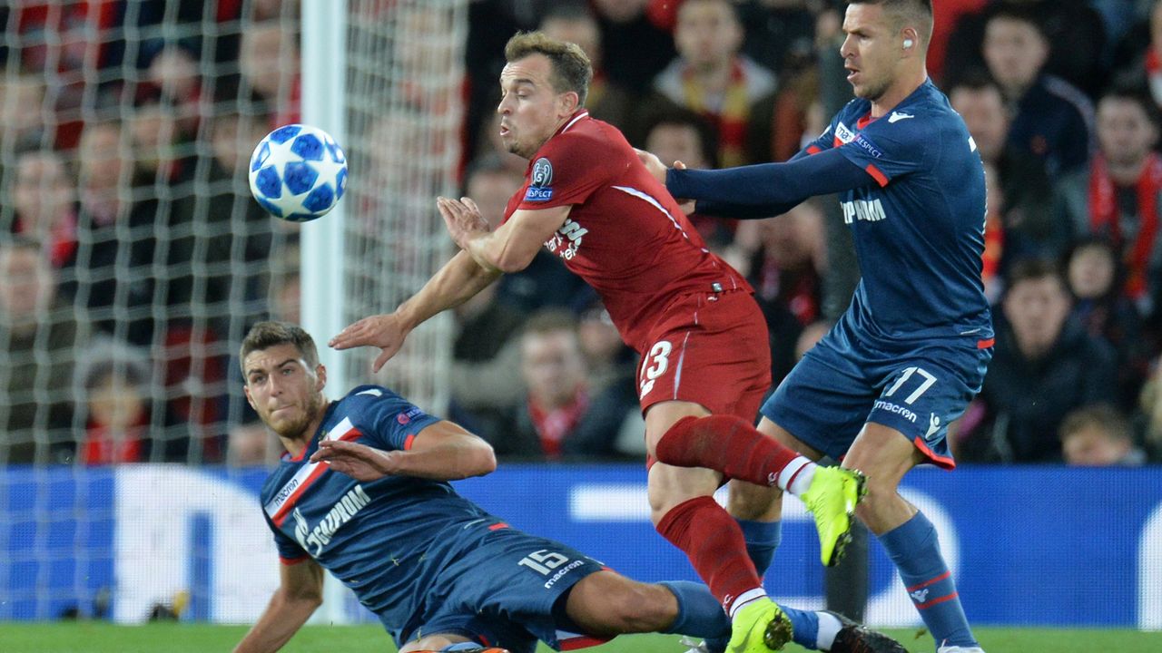 Marko Gobeljić i Džerdan Šaćiri u duelu u Liverpulu