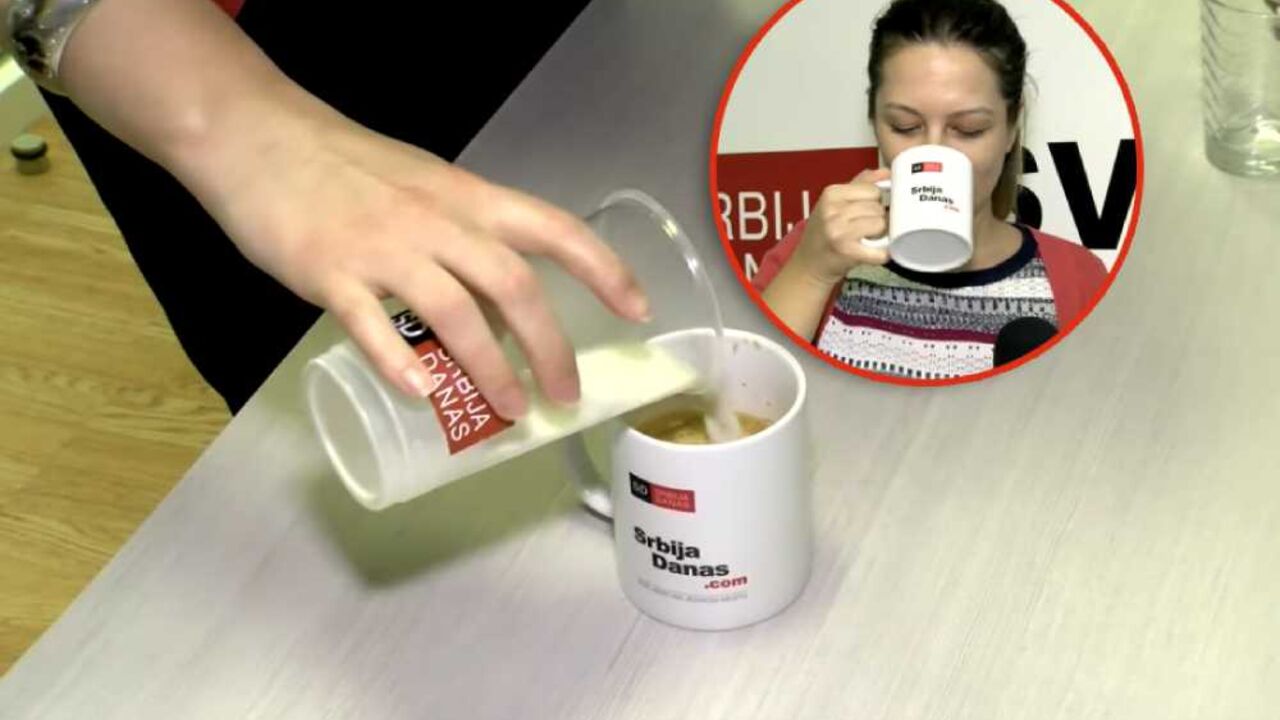 kafa, nes kafa, instant kafa, Srbija Danas, mutilica, trik, Jovanka Golubović, Jelena Radojević