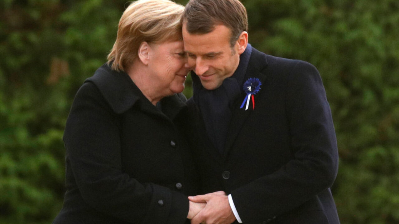 Angela Merkel i Emaneuel Makron