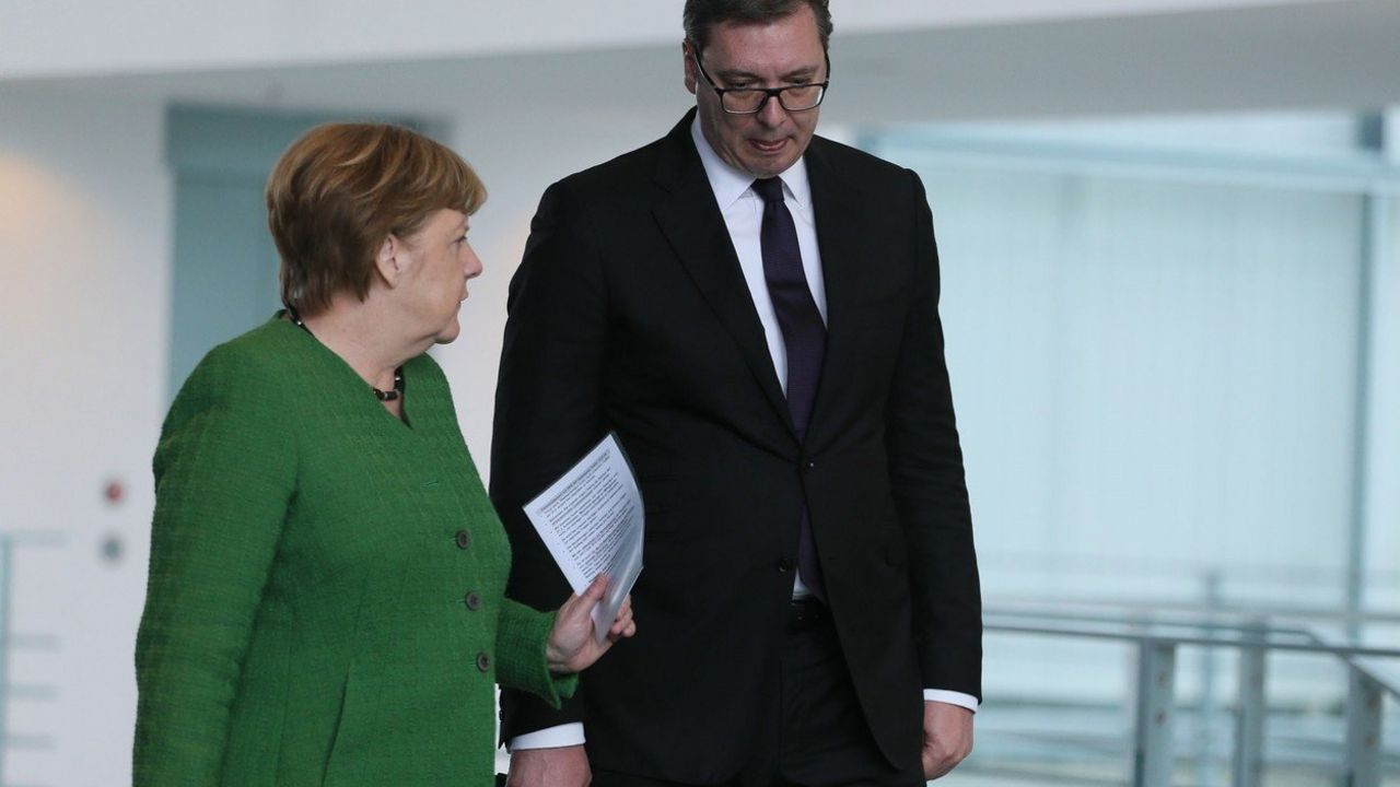 Aleksandar Vučić i Angela Merkel