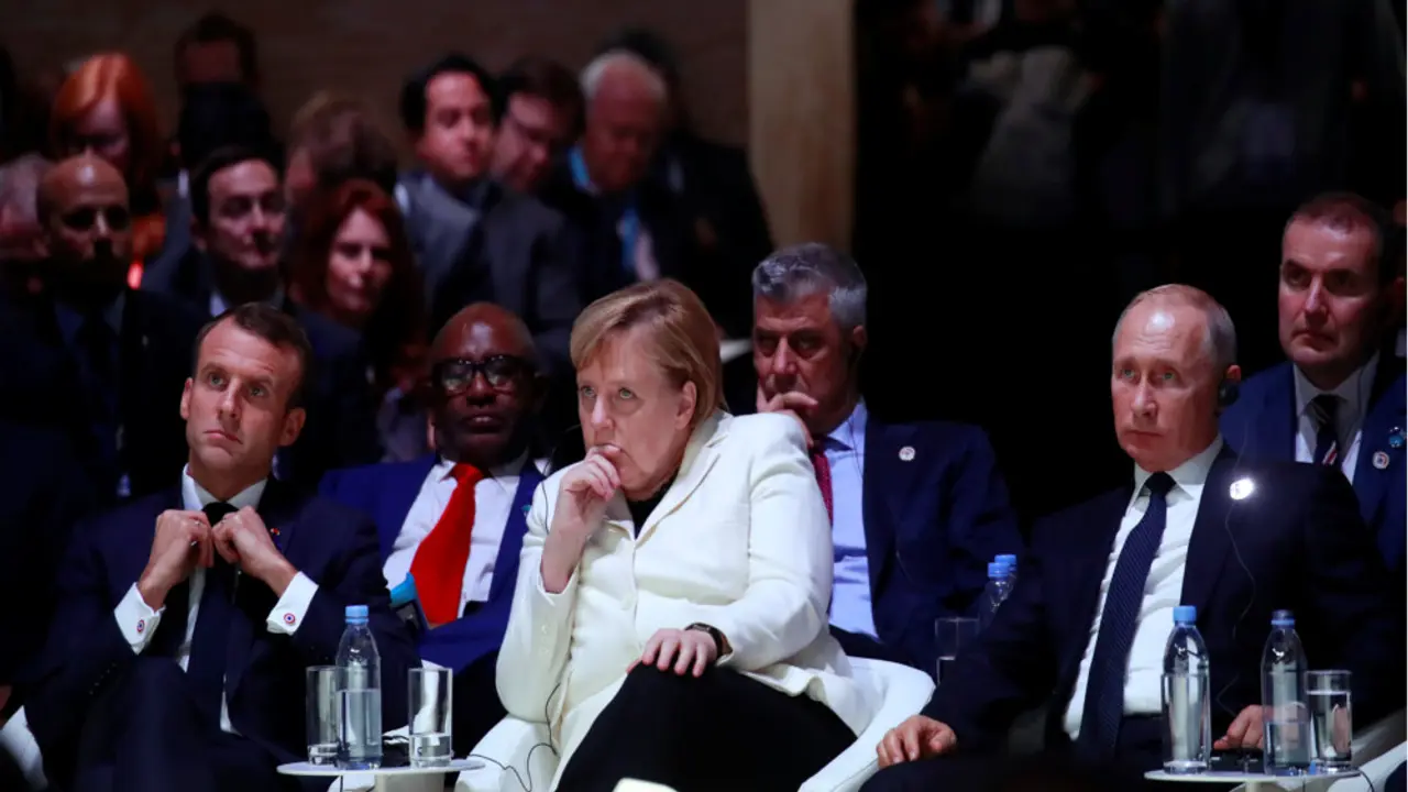 Hašim Tači, Vladimir Putin, Angela Merkel