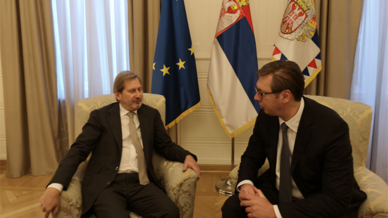 Aleksandar Vučić i Johanes Han