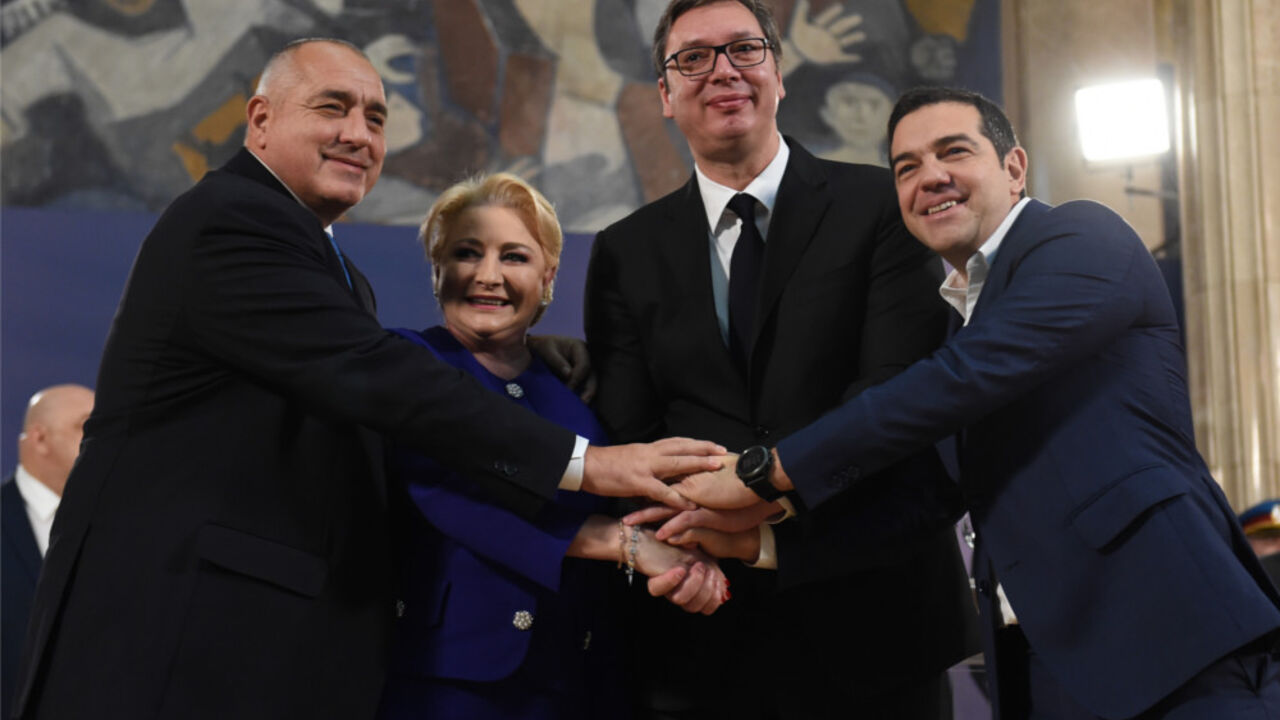 Bojko Borisov, Vjorika Danćila, Aleksandar Vučić, Aleksis Cipras