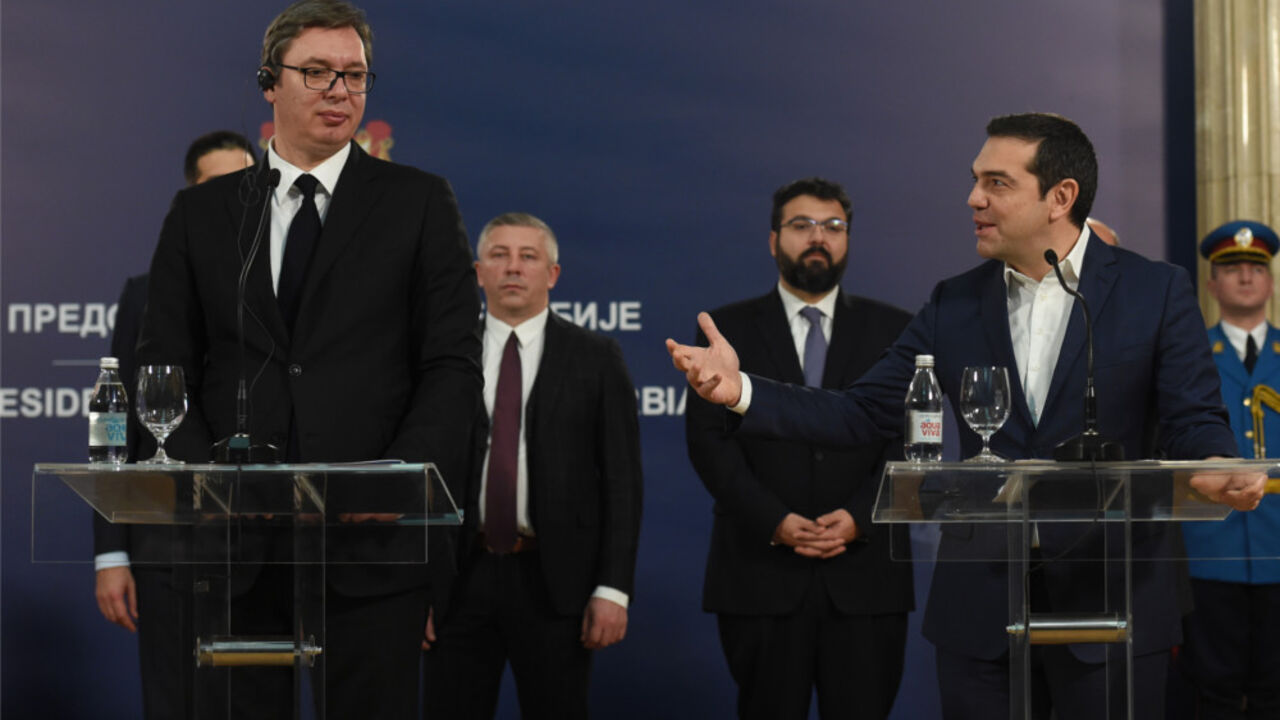 Aleksandar Vučić i Aleksis Cipras