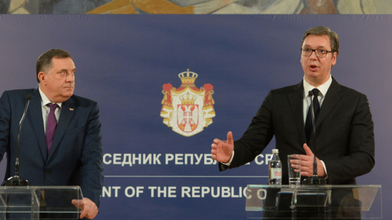 Aleksandar Vučić i Milorad Dodik