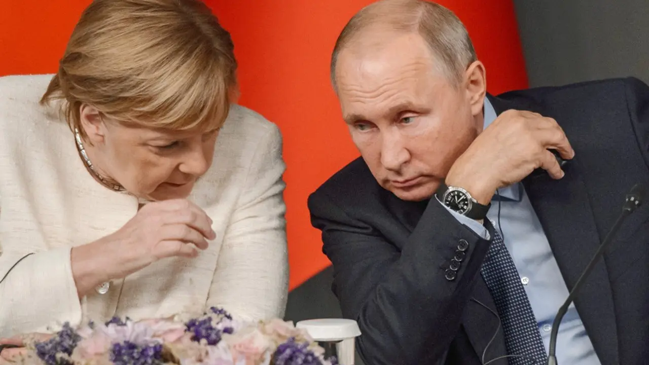 Putin Merkel 