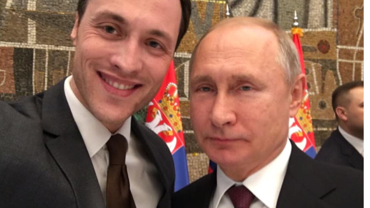 Marko Milačić i Vladimir Putin