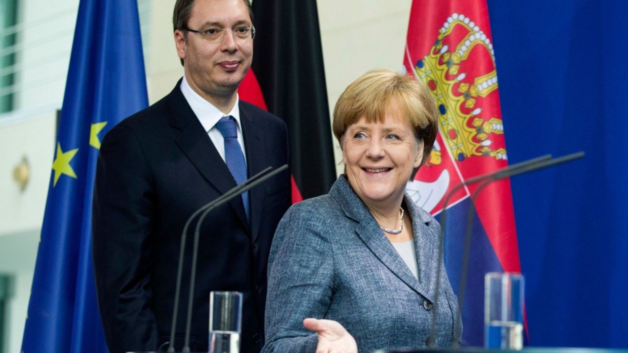 Aleksandar Vučić, Angela Merkel