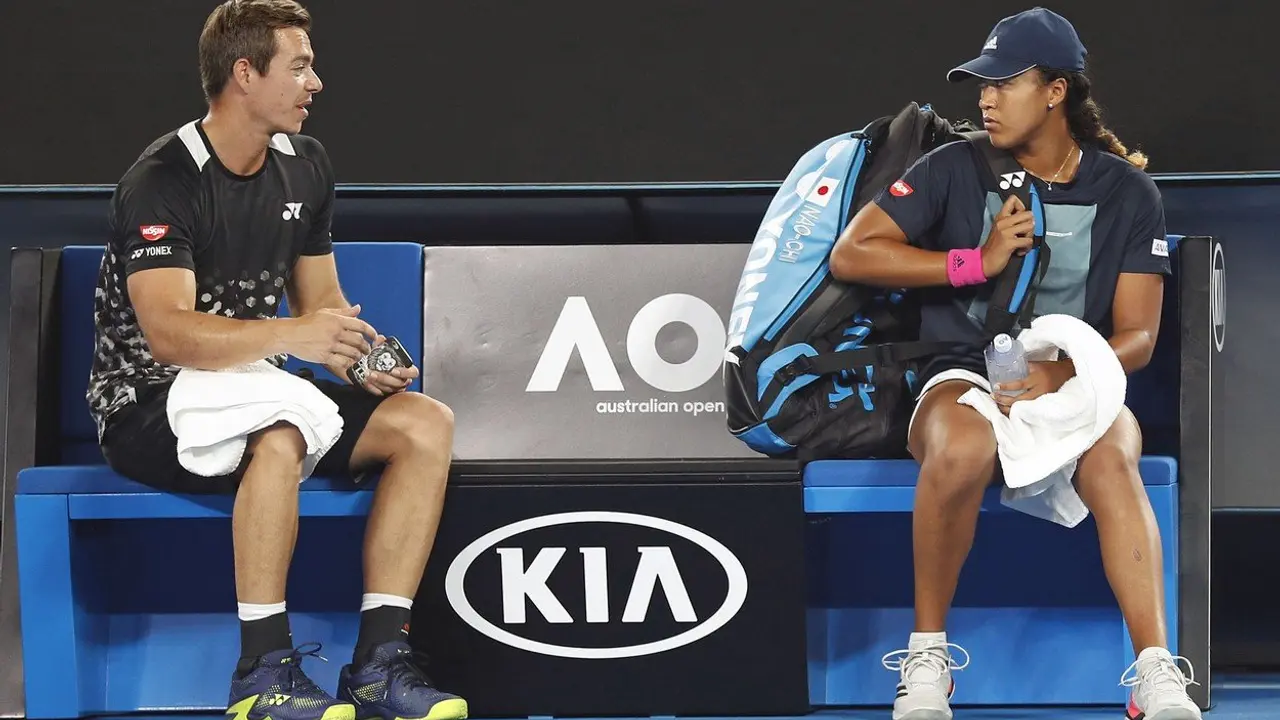 Saša Bajin i Naomi Osaka