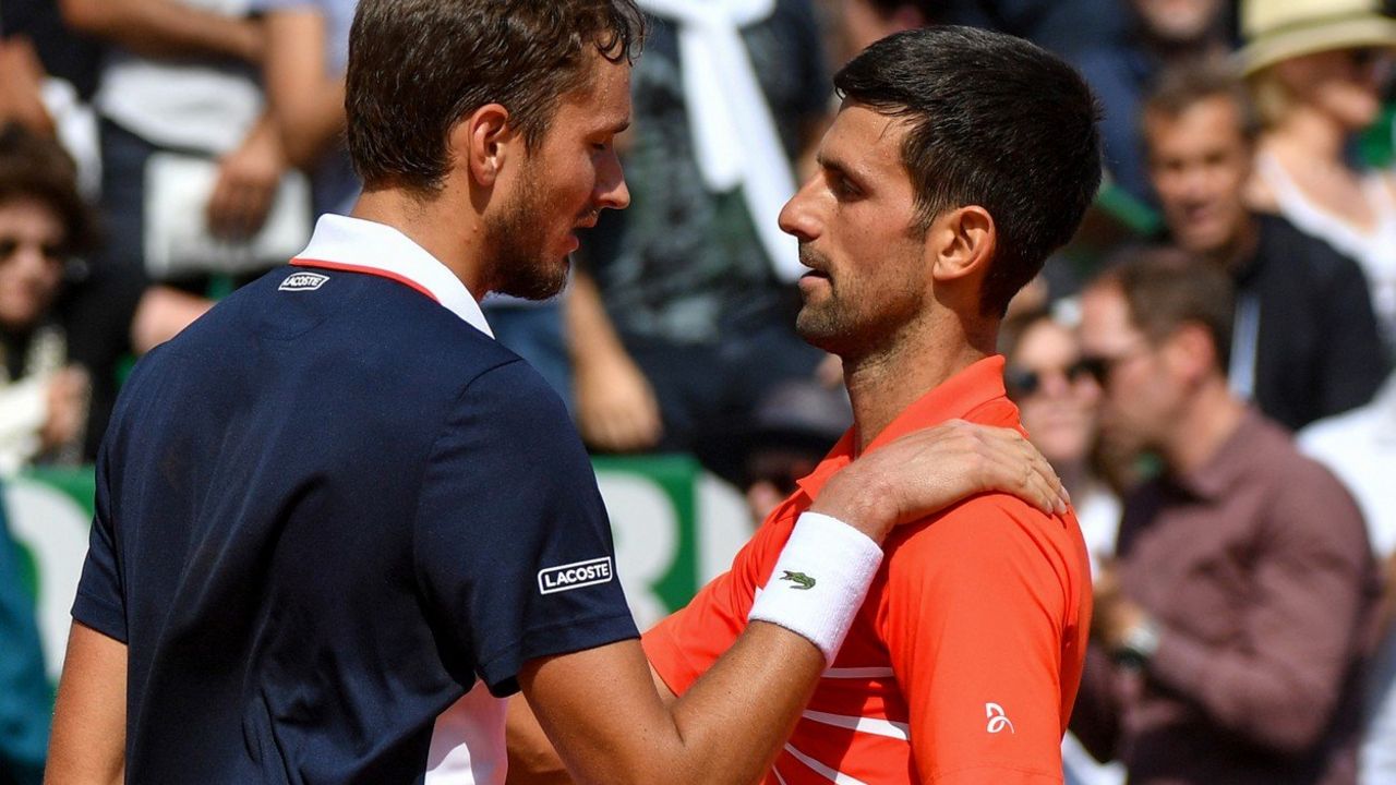 Danil Medvedev i Novak Đoković