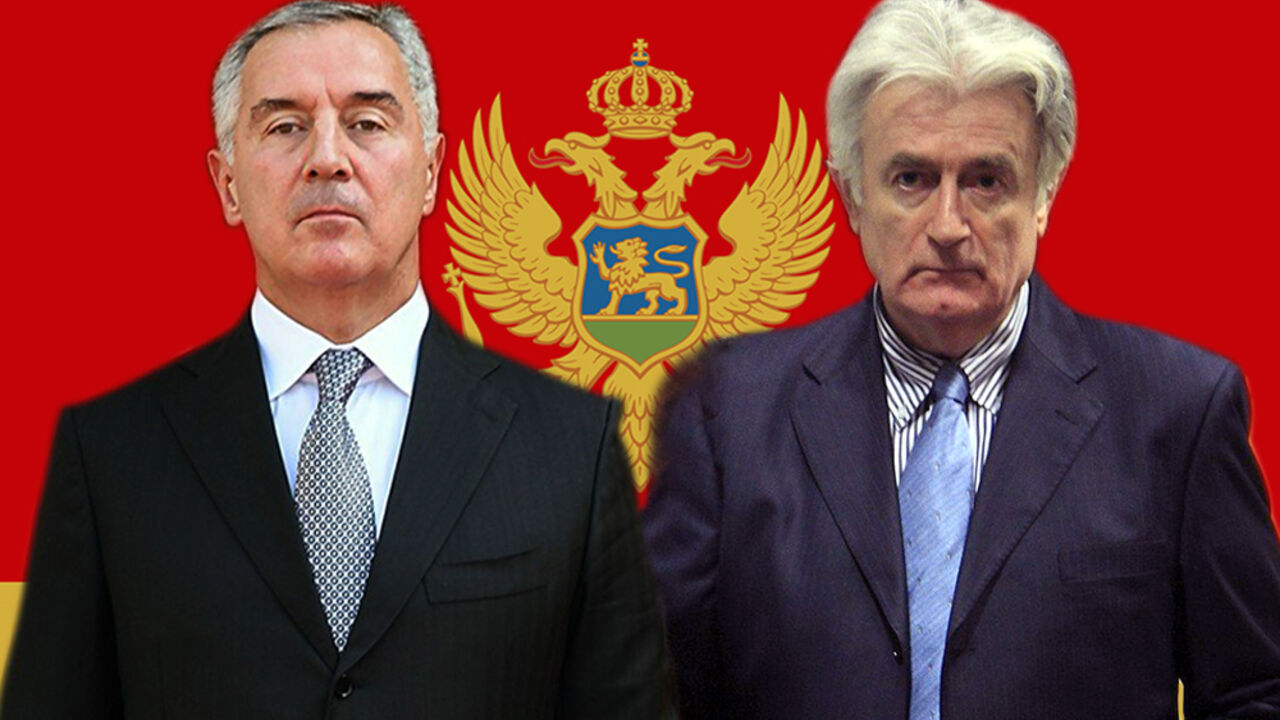 Milo Đukanović i Radovan Karadžić