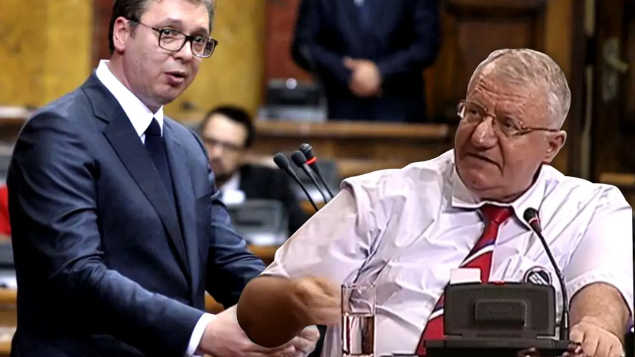 Aleksandar Vučić i Vojislav Šešelj