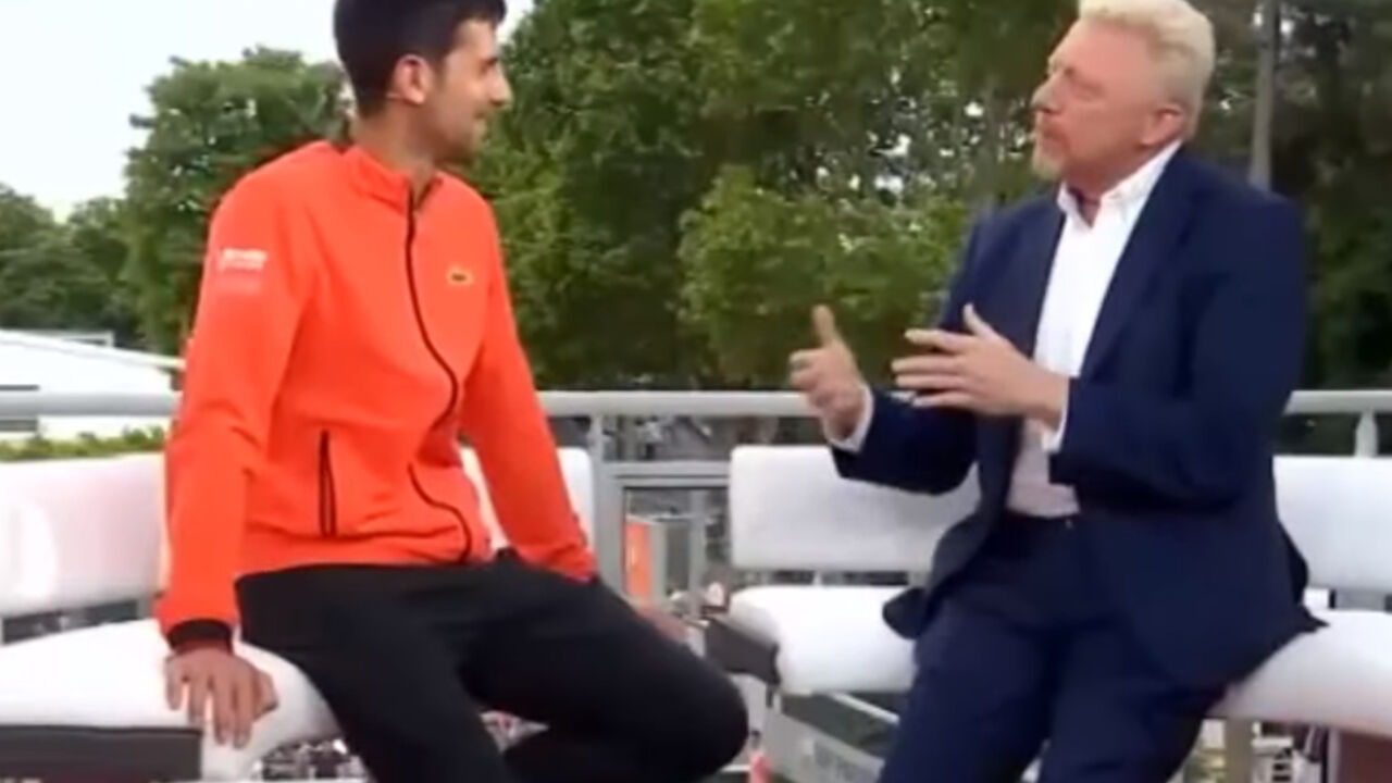 Novak Đoković i Boris Beker