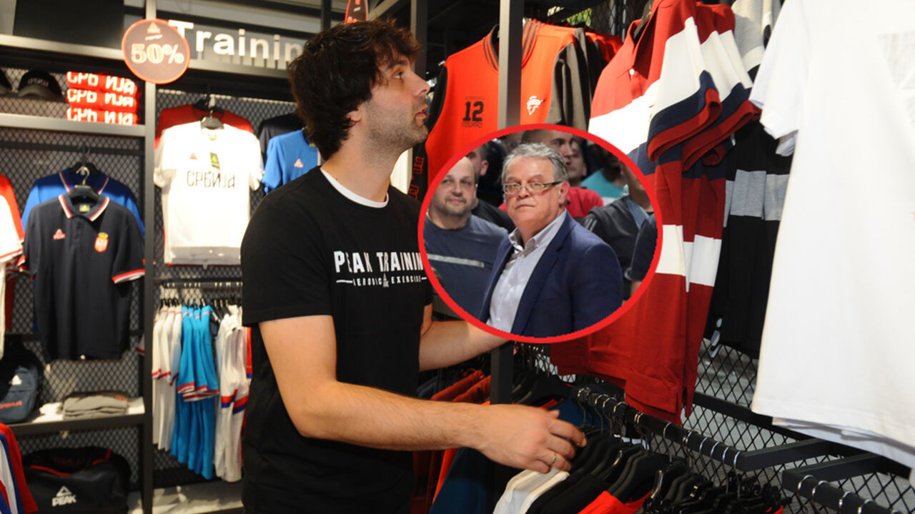 Miloš Teodosić i Nebojša Čović
